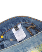 Distressed Embroidered Jeans
