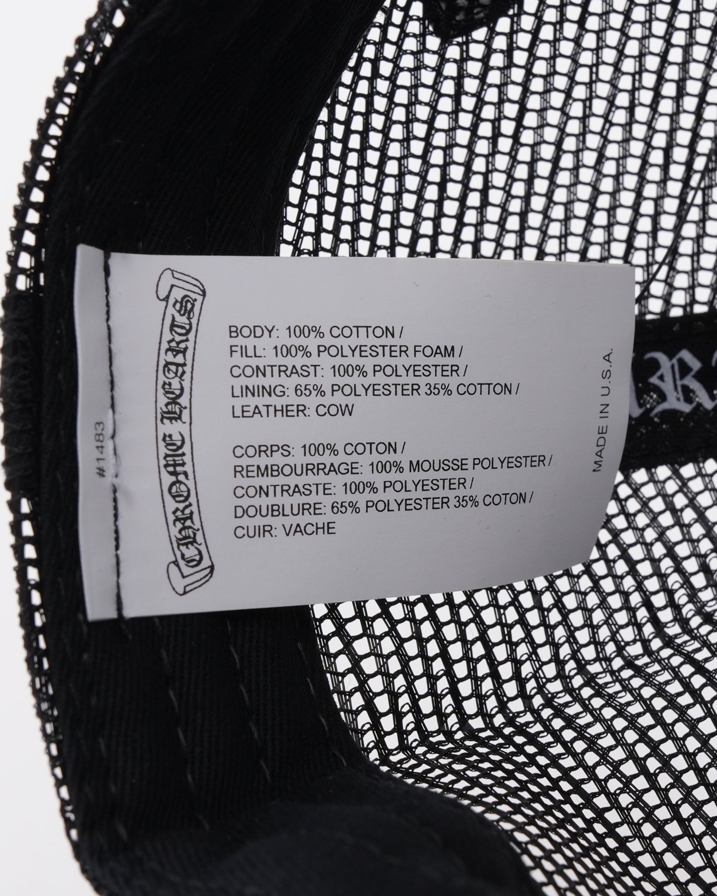 Camouflage Cemetery Cross Patch Trucker Hat