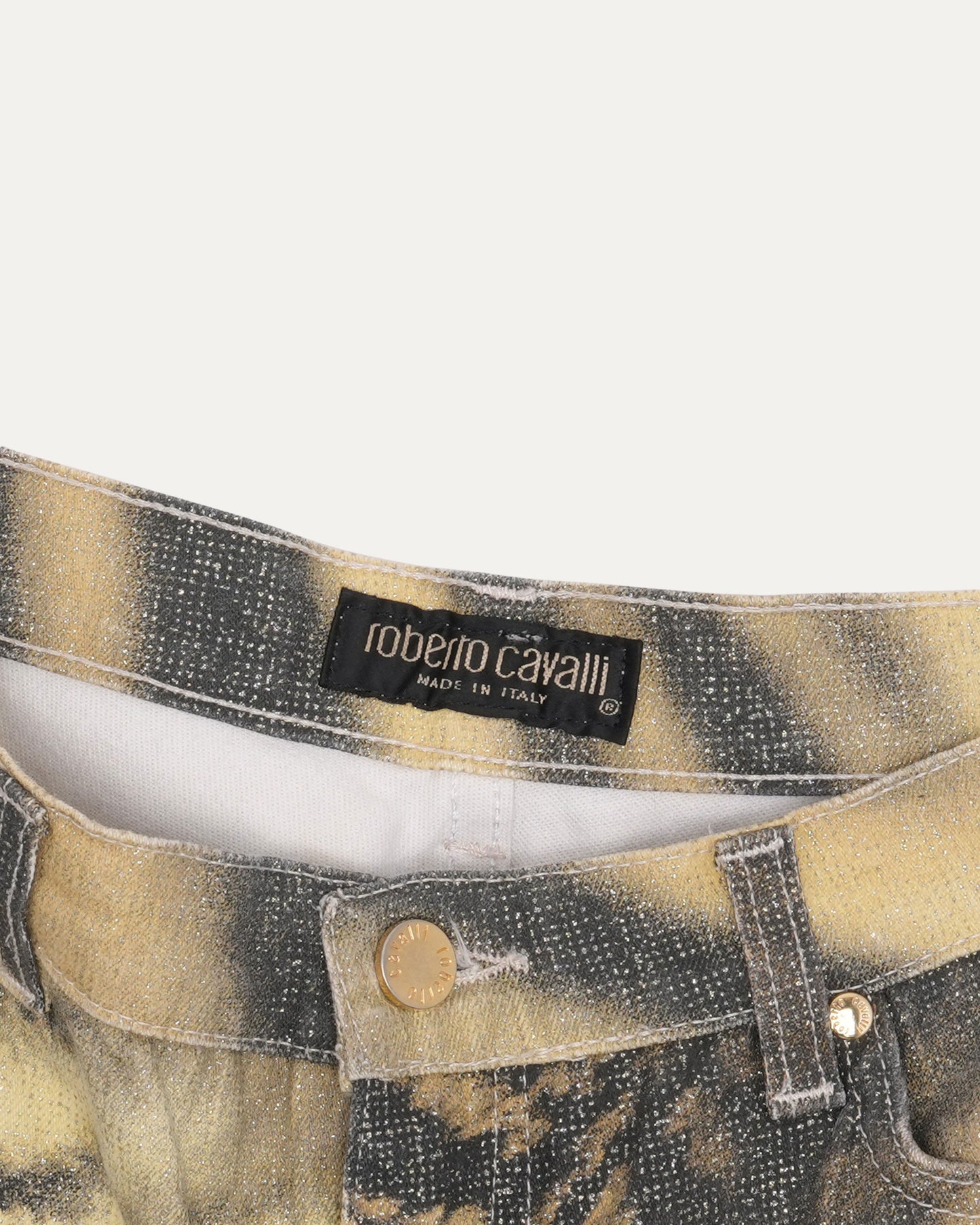 FW 2000 Tiger Print Jeans