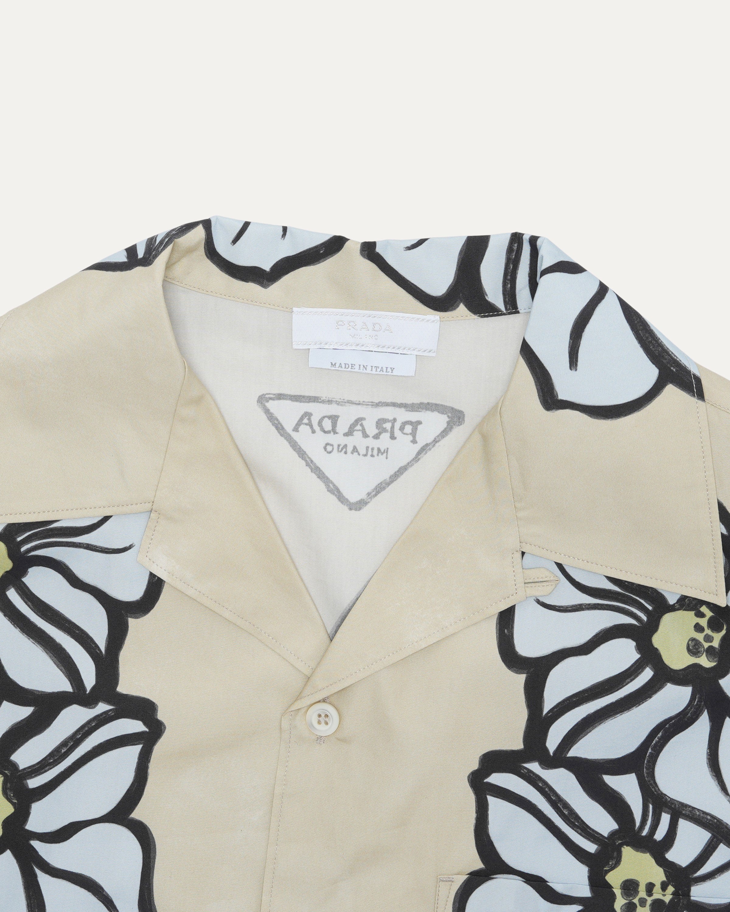 Floral Print Camp Collar Shirt