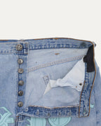 Levi's 501 Fuck You Cross Patch Jeans