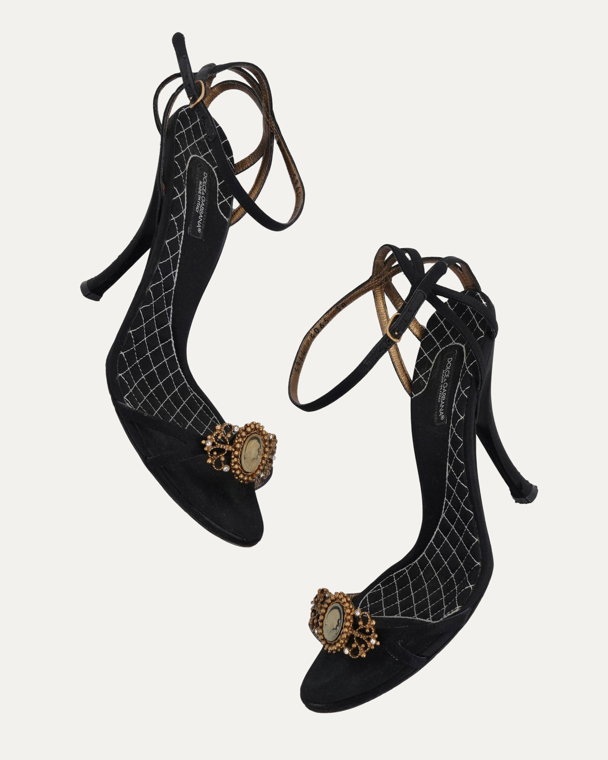 Satin Cameo Heels