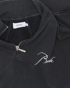 Embroidered Quarter Zip Sweatshirt