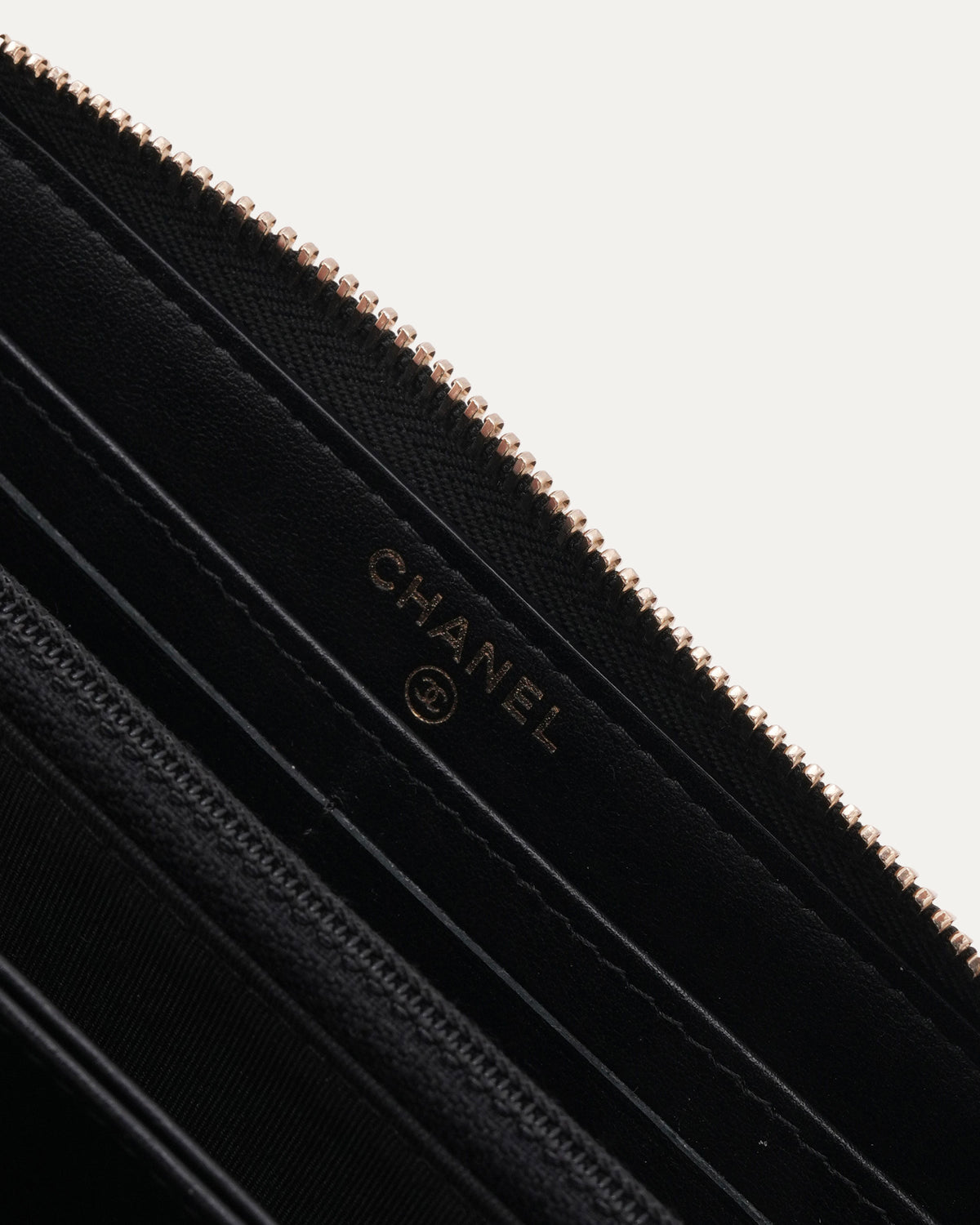 Studded Quilted Long Zip Wallet
