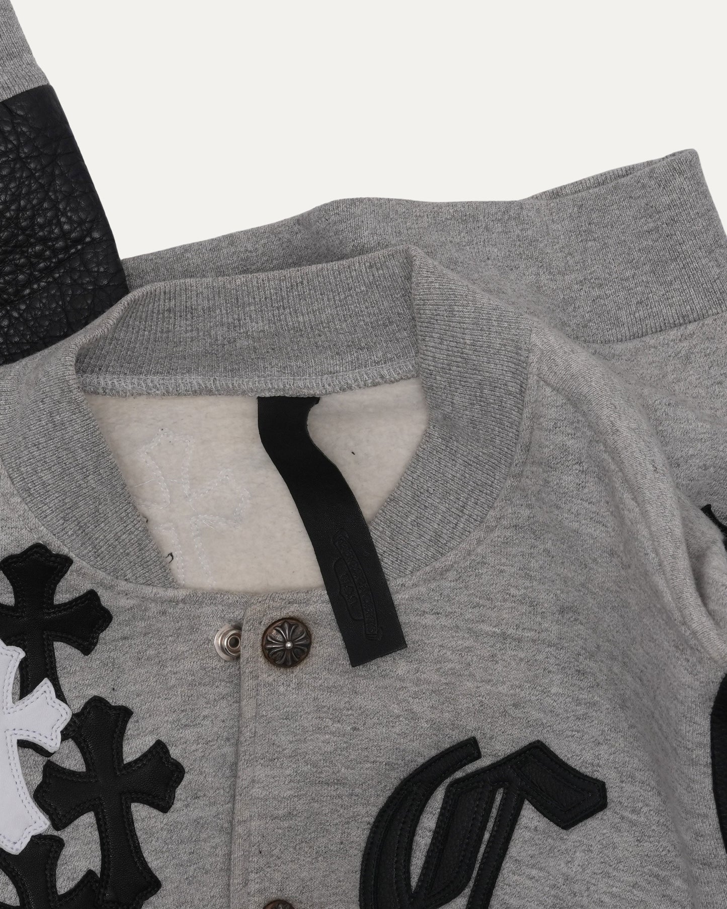 Leather Detail Varsity Jacket