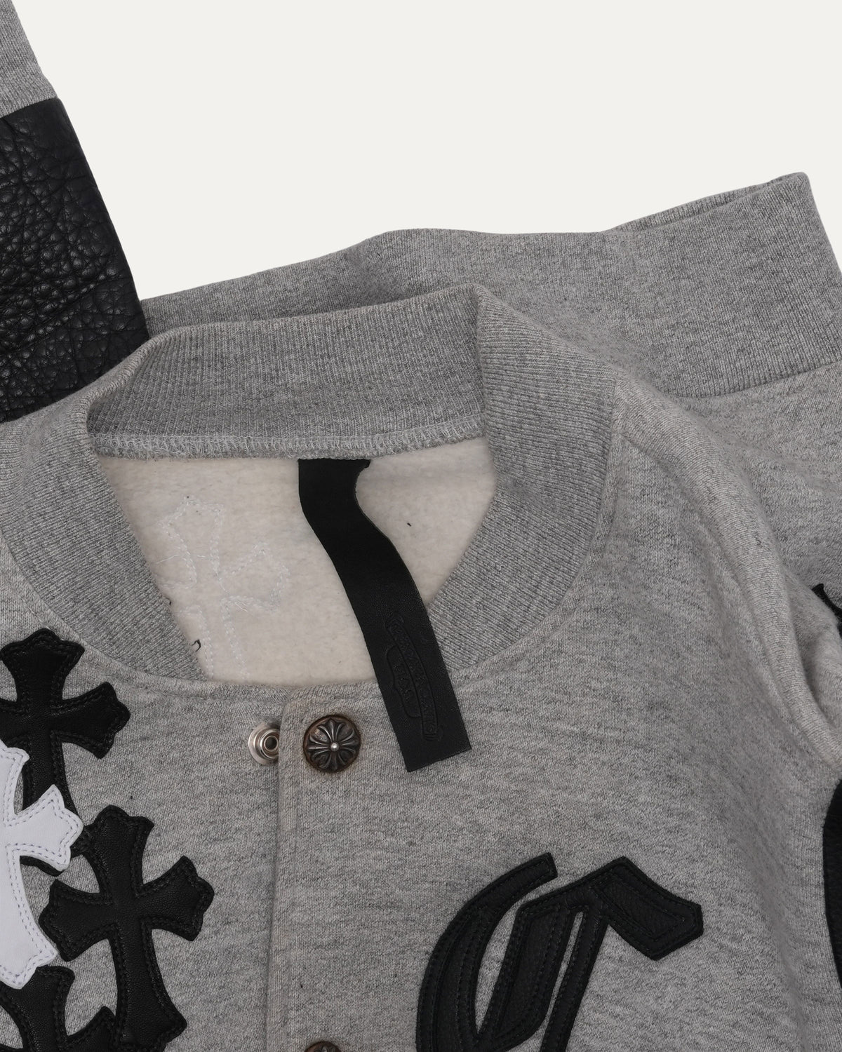 Leather Detail Varsity Jacket