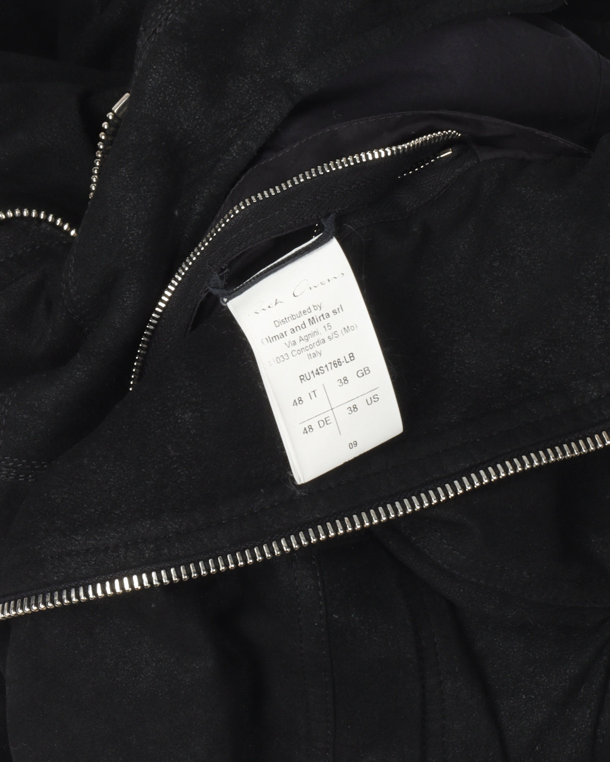 Blistered Lamb Leather Mollino Hooded Jacket