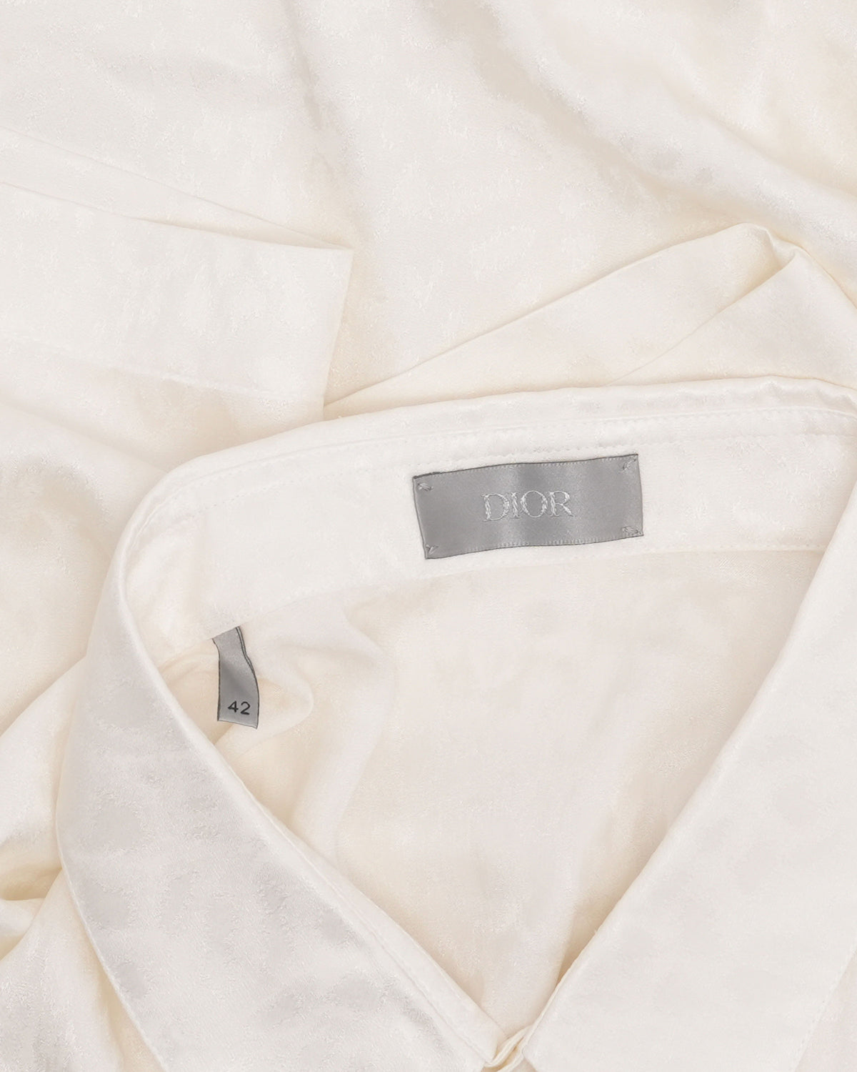 Tonal Leopard Silk Blend Short Sleeve Shirt