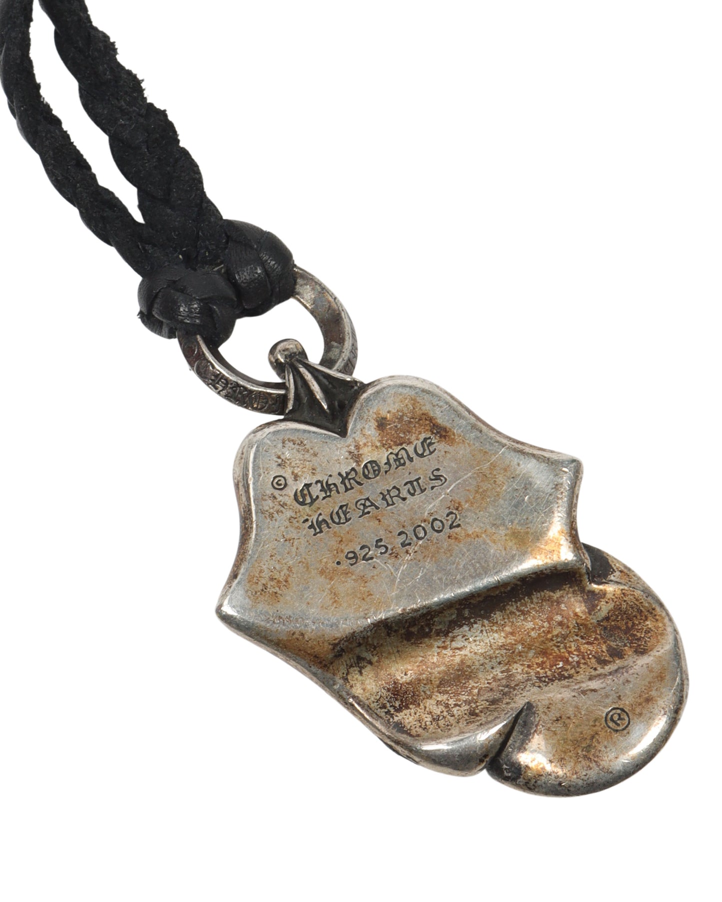 Rolling Stones Pendant with Leather Necklace