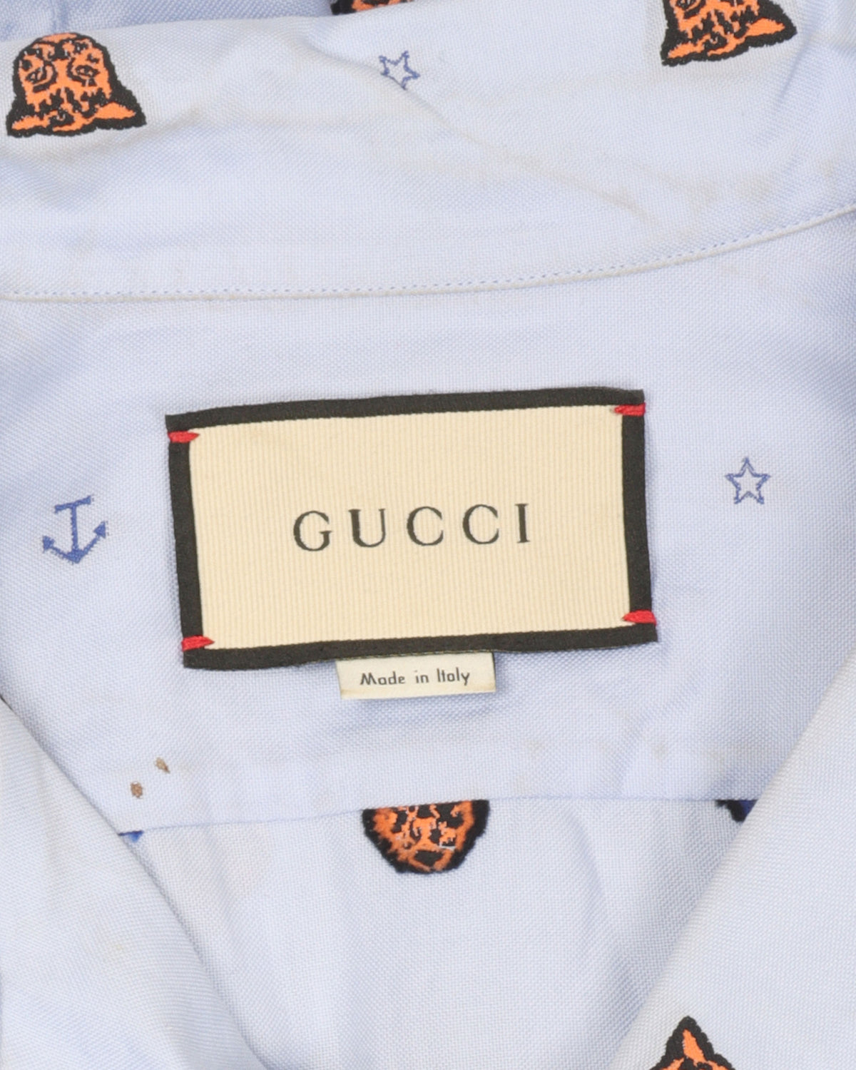 Tiger Monogram Button Shirt