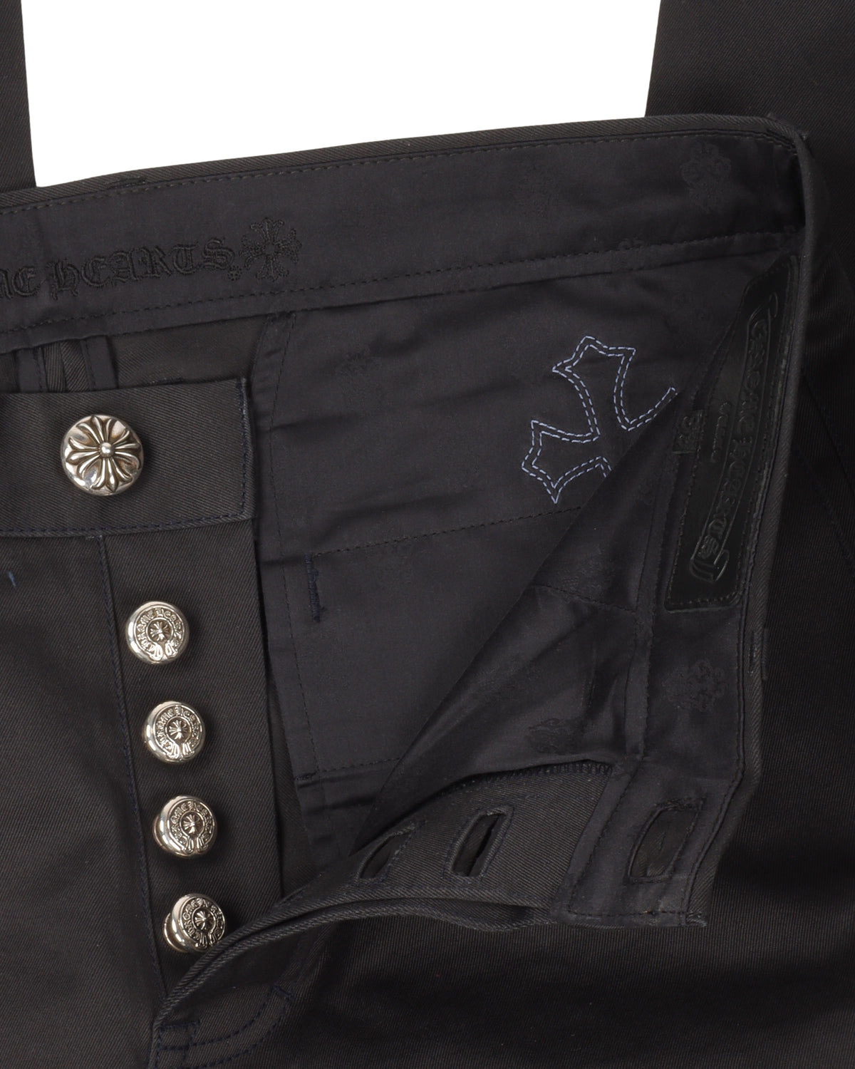 Multicolor Cross Patch Chino Pants
