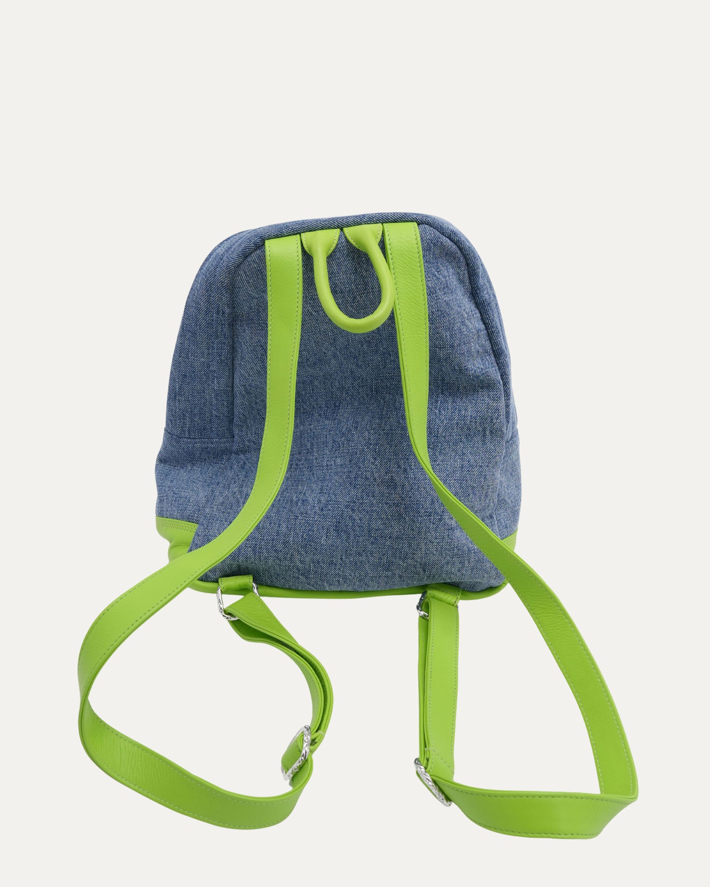 Denim Cross Patch Seventh Grade Mini Backpack
