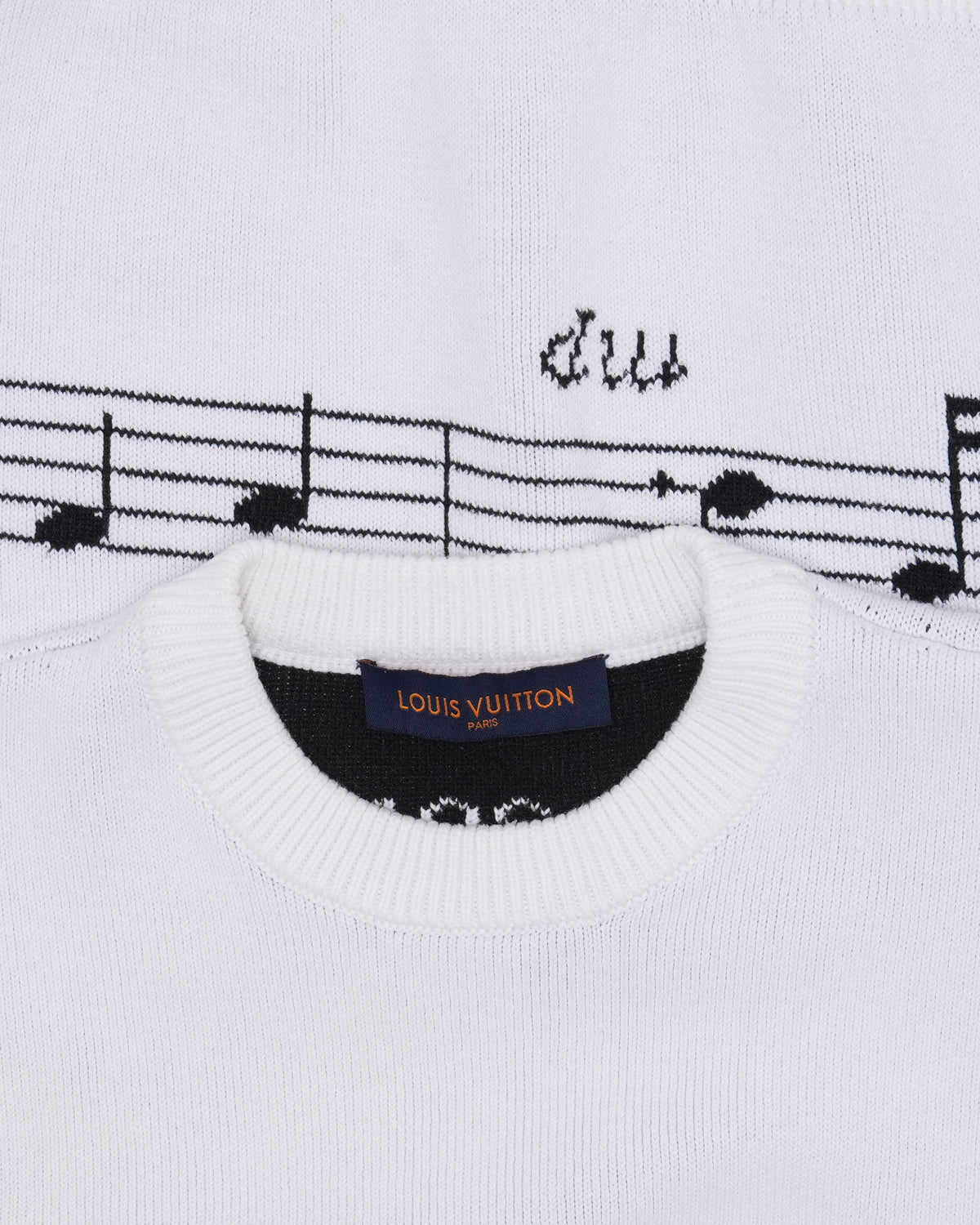 Japan Exclusive Music Note Intarsia Knit Sweater