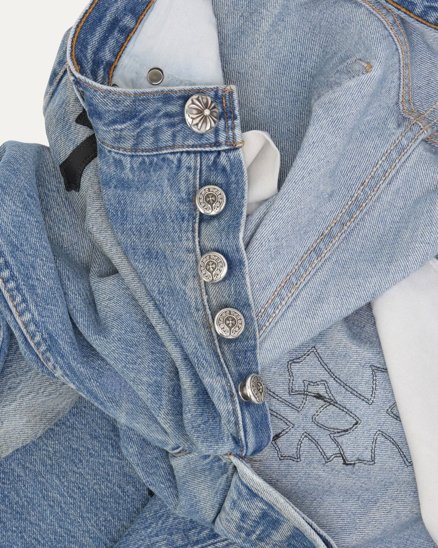 Levis 501 Cross Patch Jeans