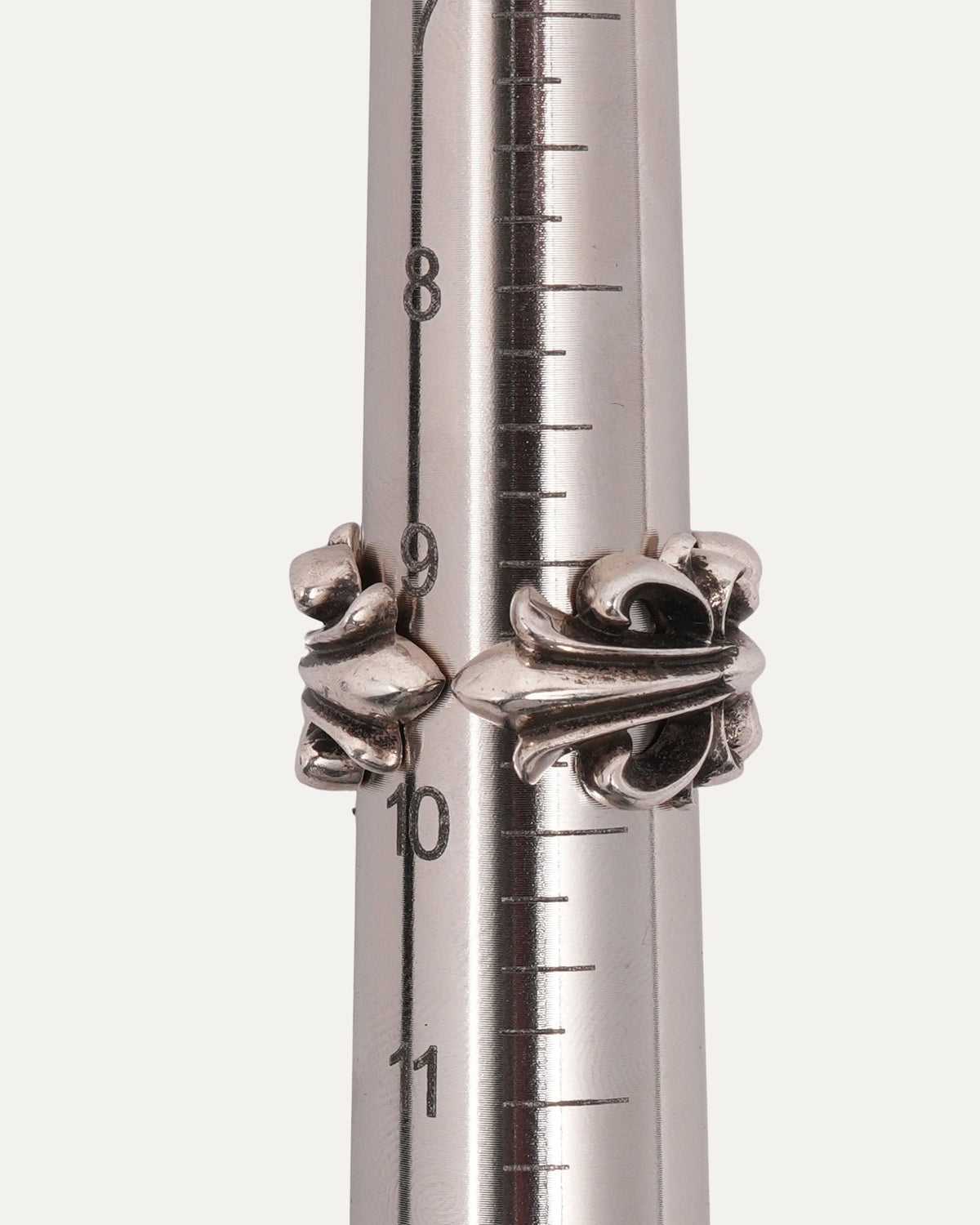 Double Floral Cross Ring