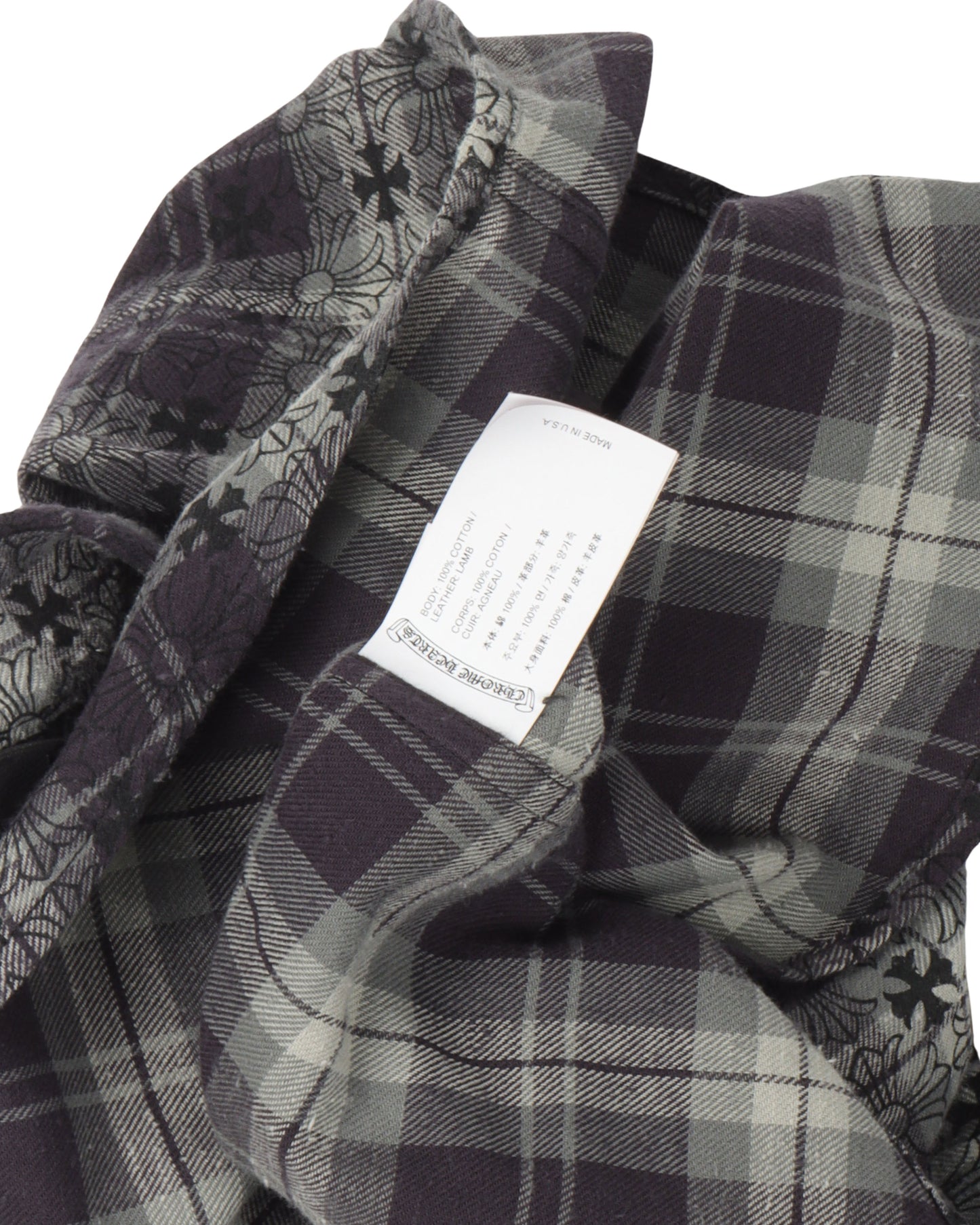 Monogram Cross Patch Flannel Shirt