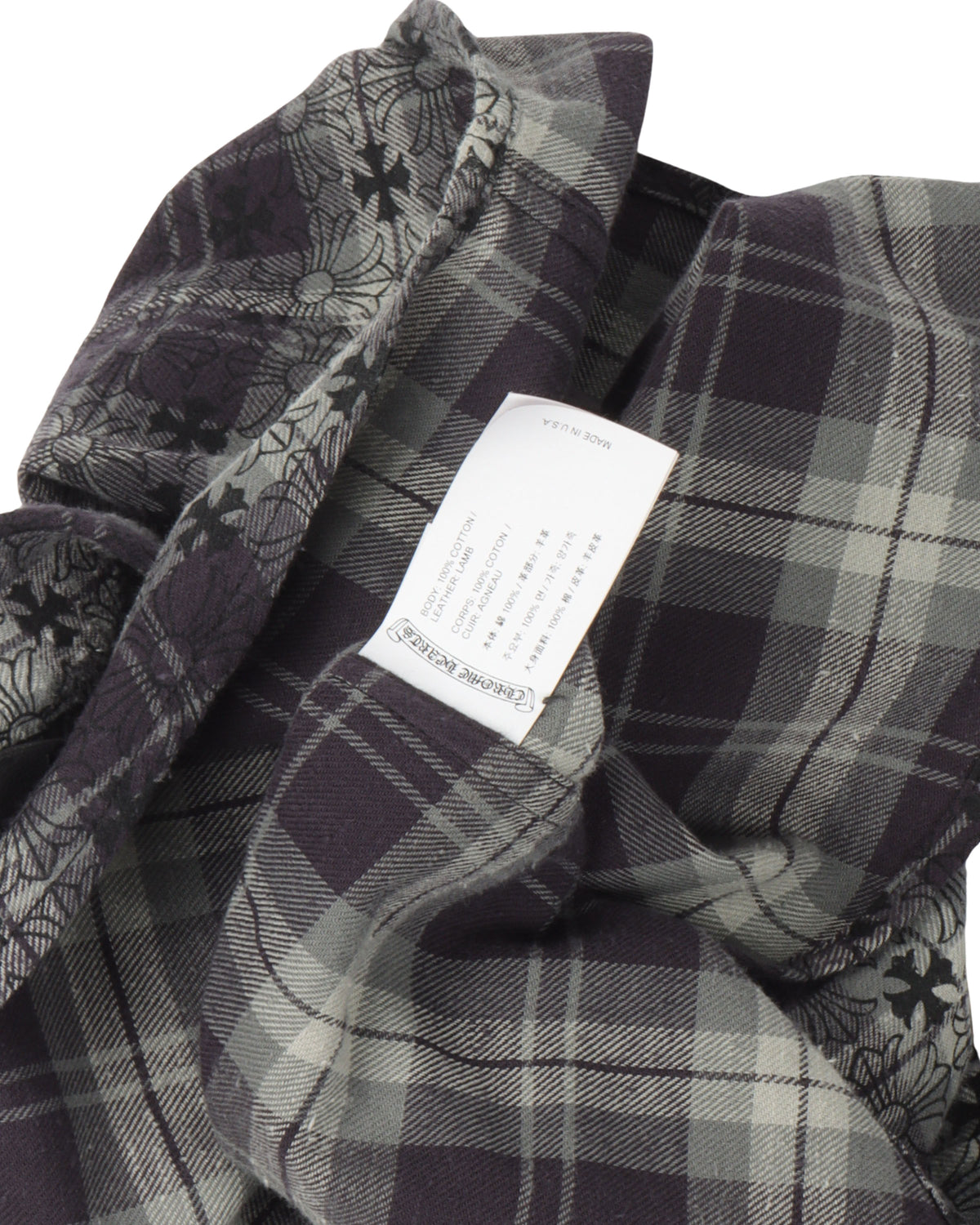 Monogram Cross Patch Flannel Shirt