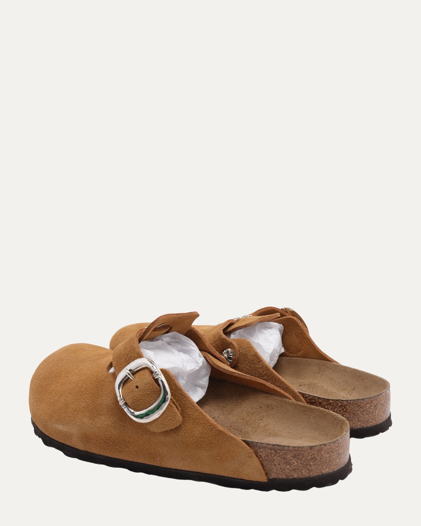 Dagger Embellished Birkenstock Boston Suede Mule