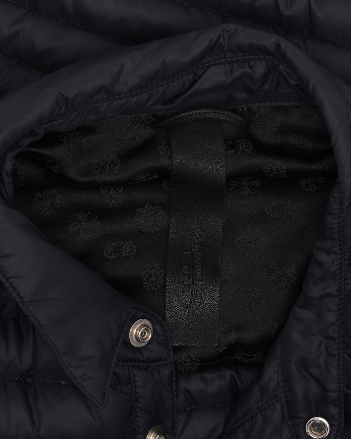 Cross Patch Nylon Insulated Shirt Jacket