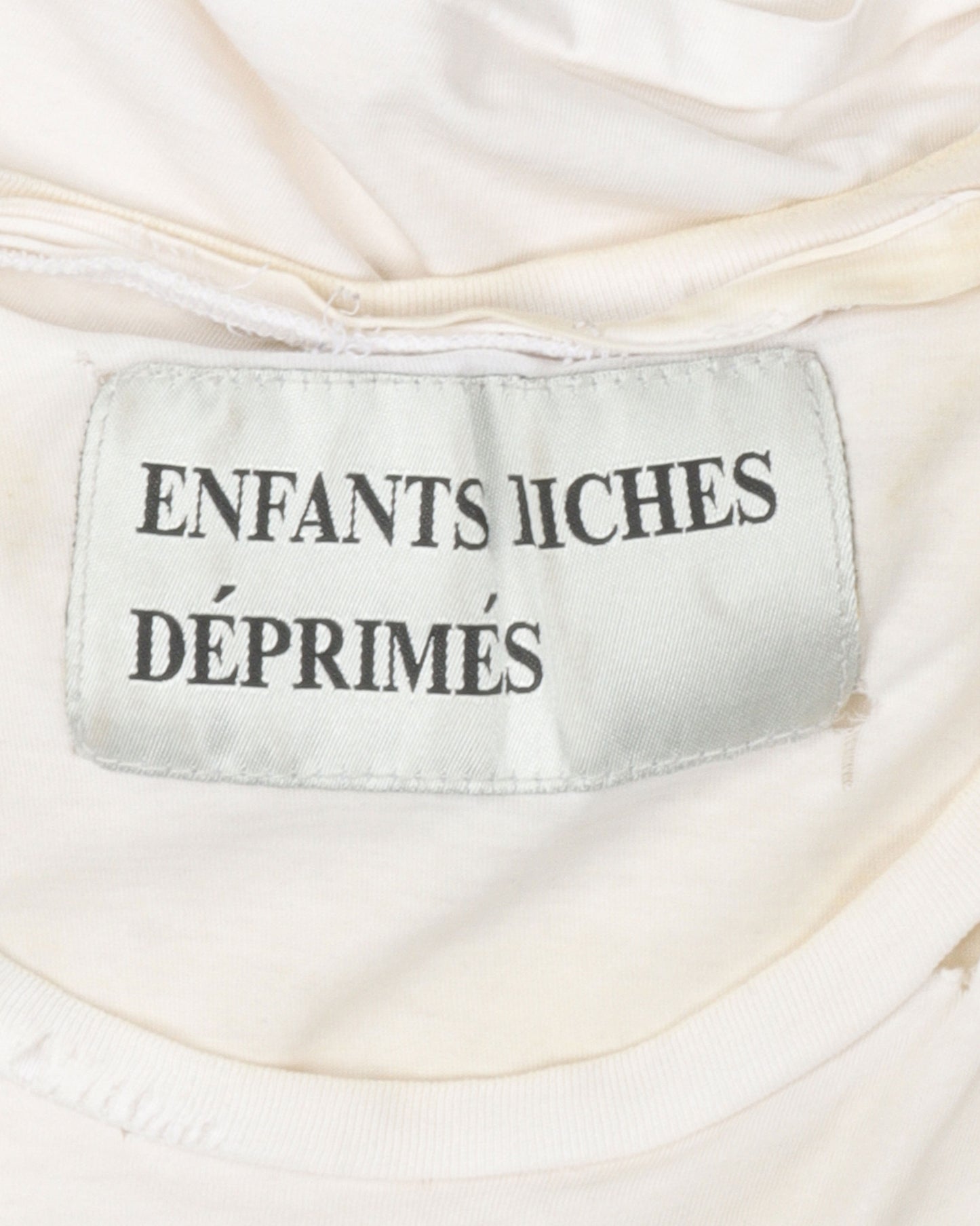 Distressed Classic Logo Cut-Off T-Shirt