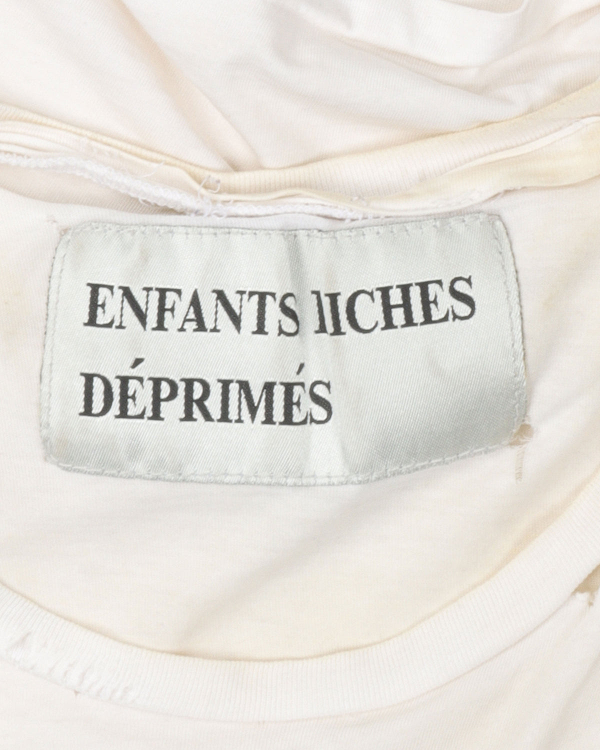 Distressed Classic Logo Cut-Off T-Shirt