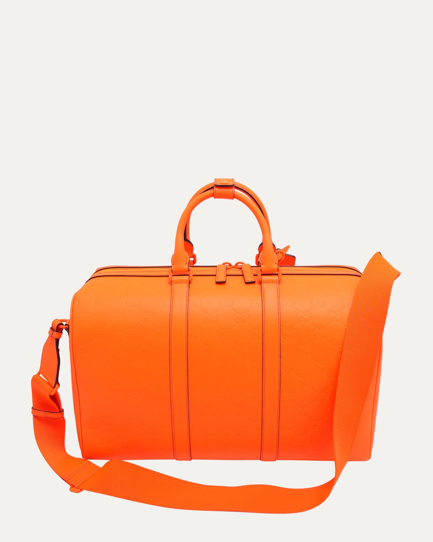 GG Monogram Leather Duffle Bag