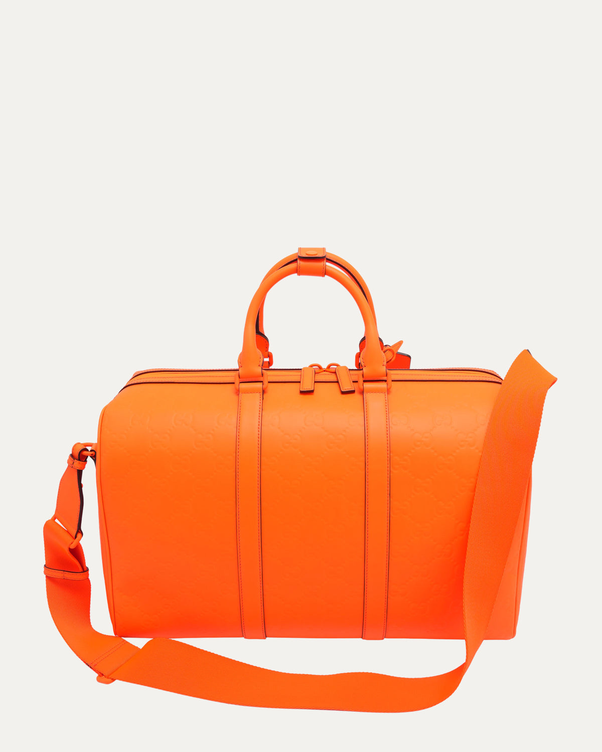 GG Monogram Leather Duffle Bag