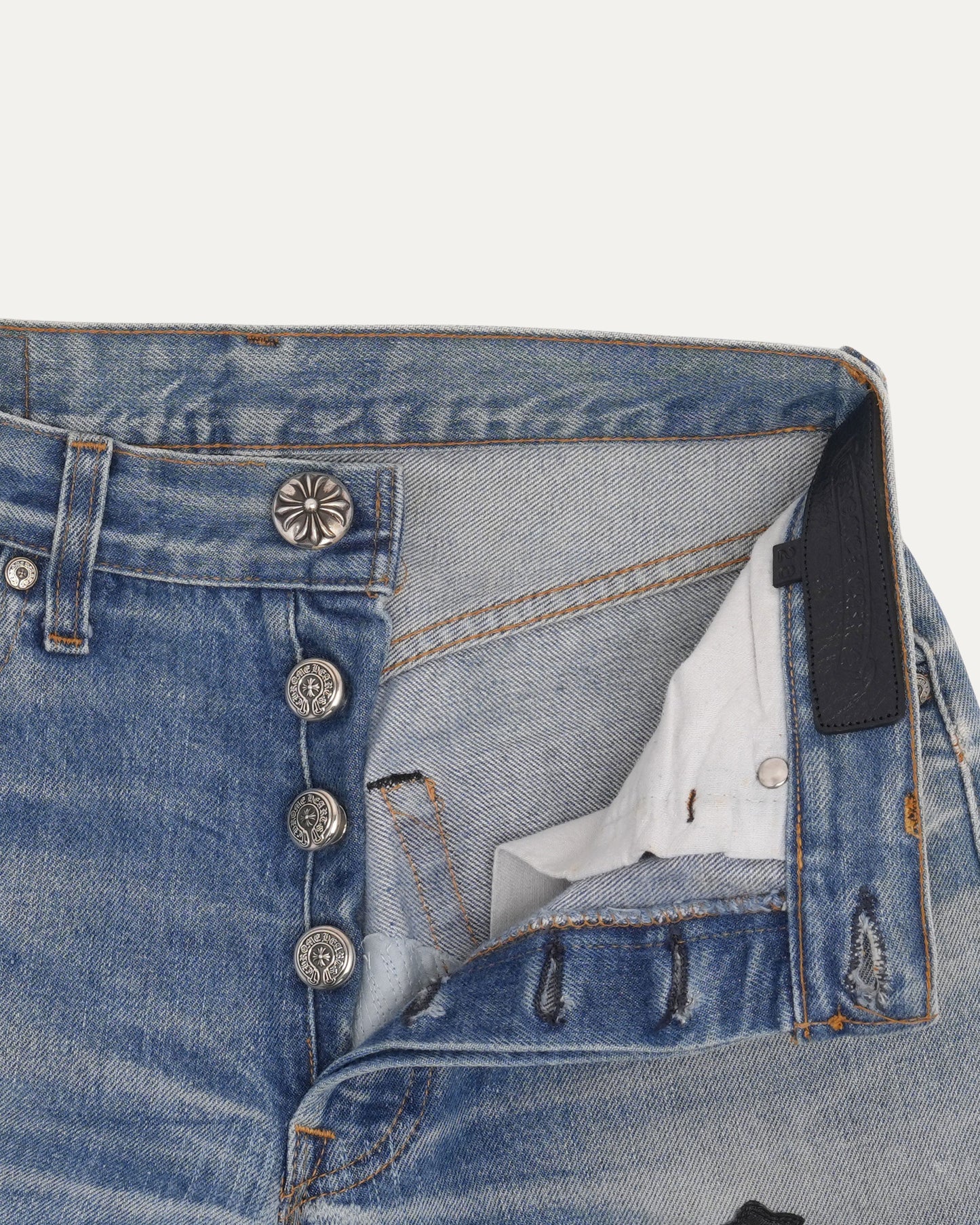 Levis 501 Cross Patch Jeans