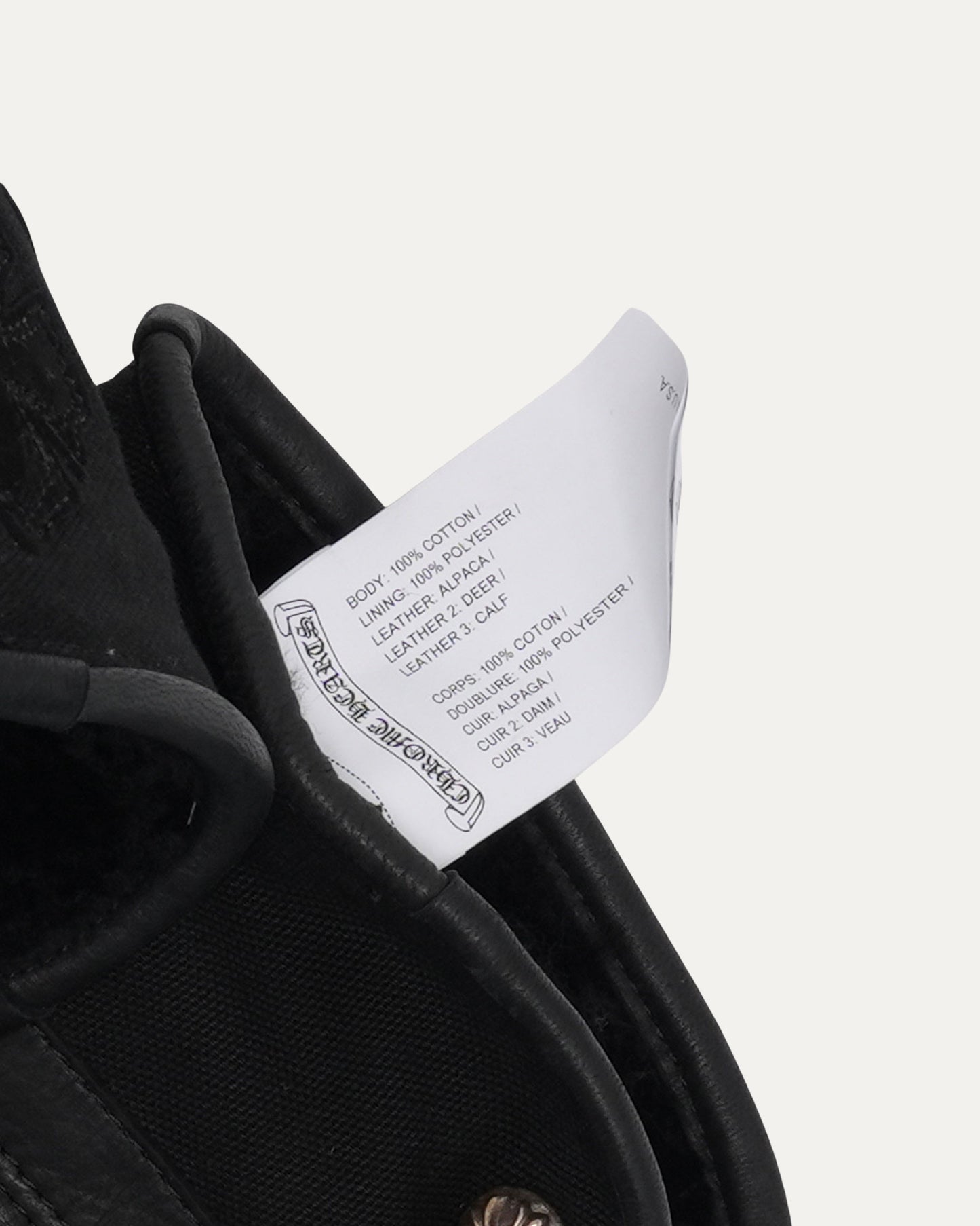 Cross Patch Leather Motorcycle Gloves