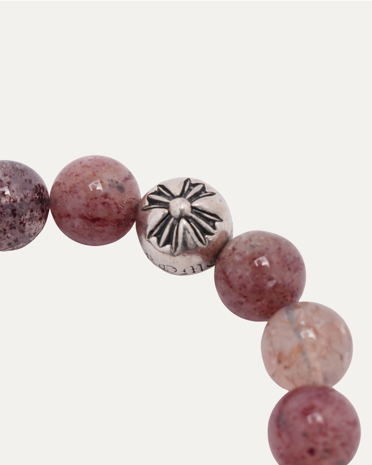 8mm Lepidolite Multi Charm Bead Bracelet