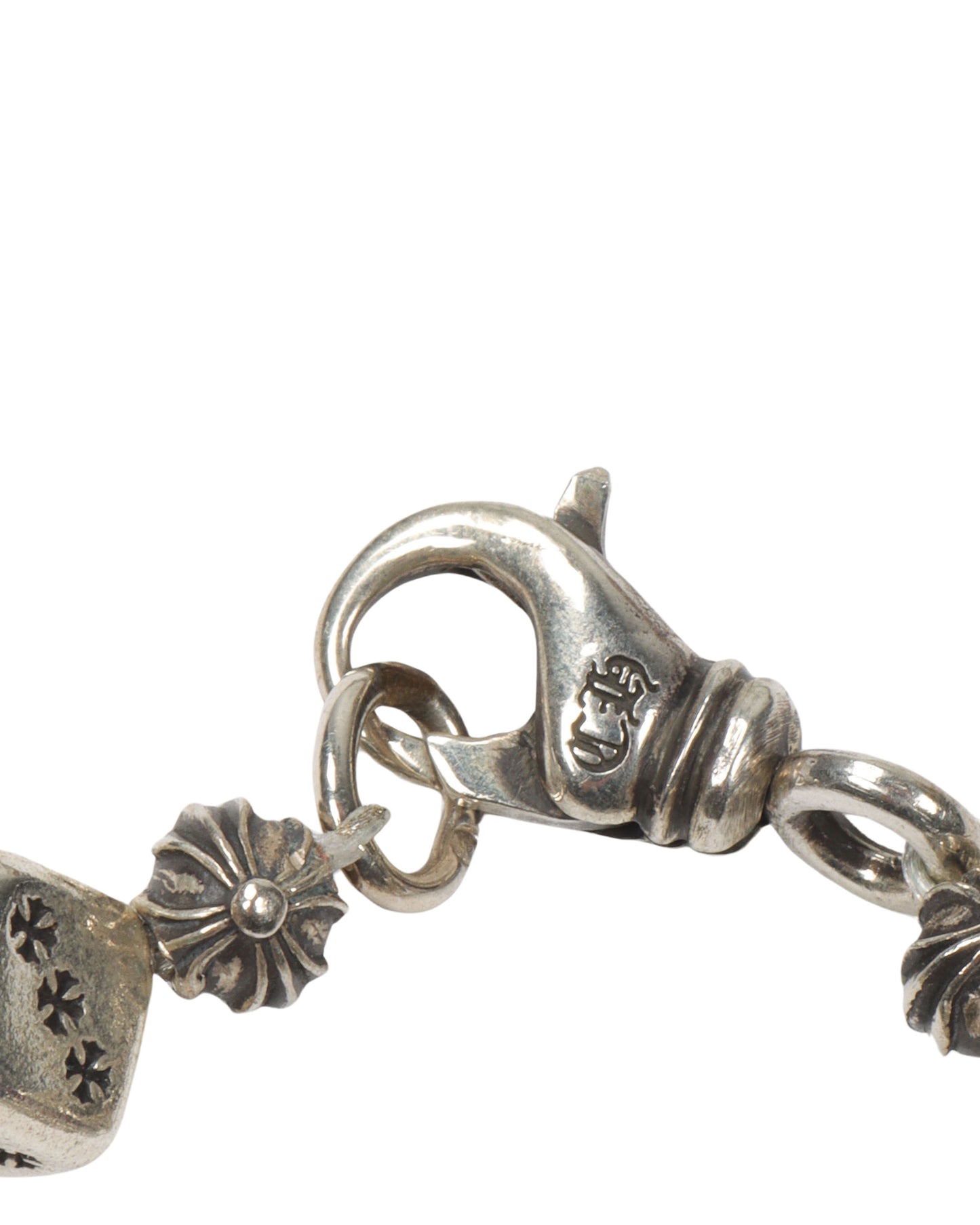 Silver Dice Bracelet