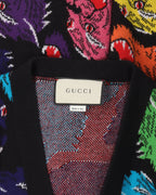 Angry Tiger Wool Jacquard Cardigan