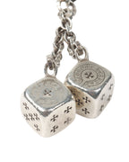 Silver Dice Keychain Clip