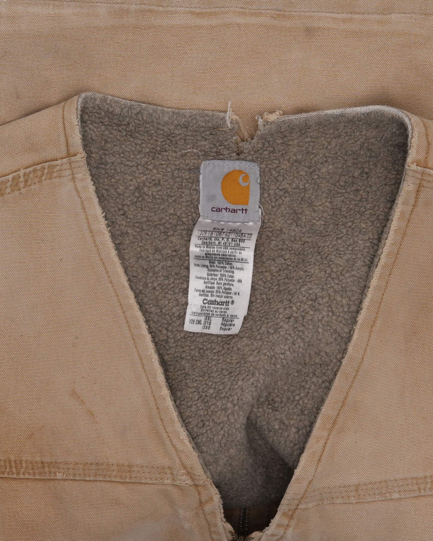Carhartt Shearling Lined Vest