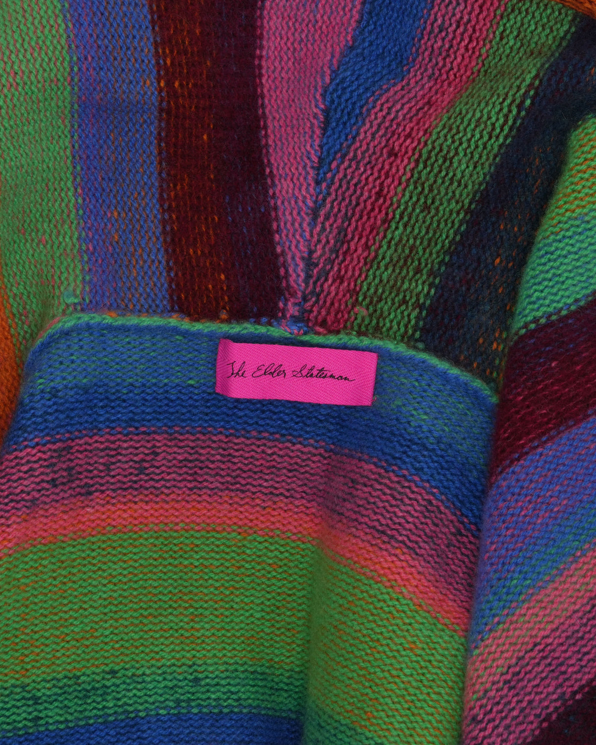 Cashmere Striped Cardigan