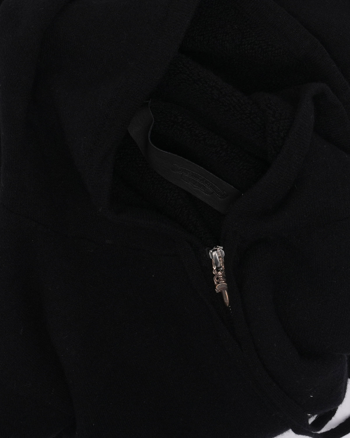 Life Sentence Spell Out Embroidered Zip Up Hoodie