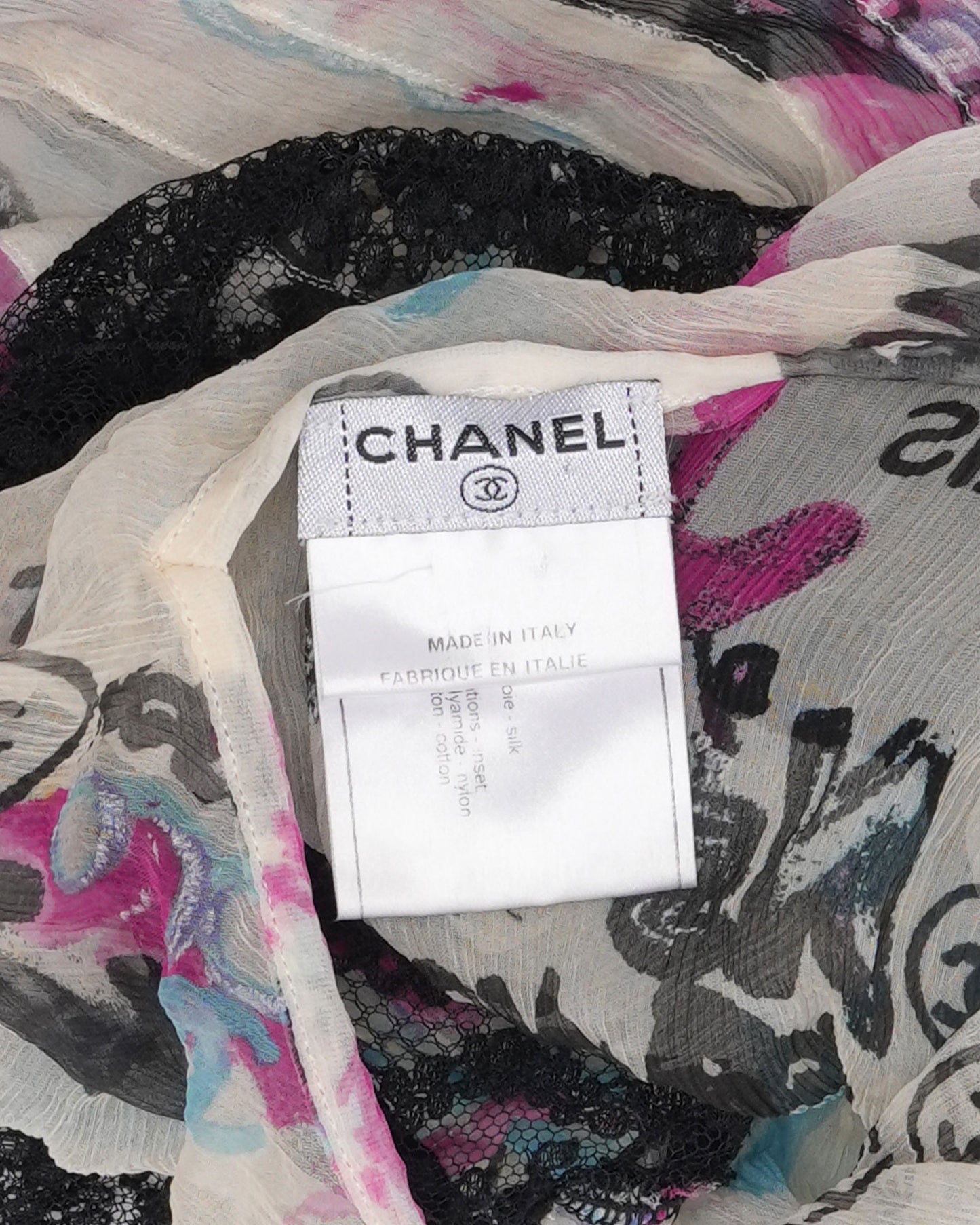 Graffiti Silk Top