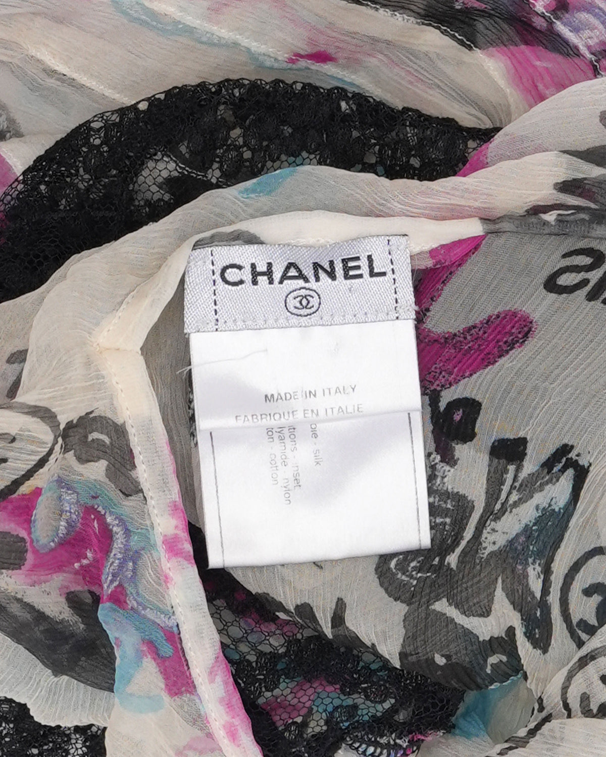 Graffiti Silk Top