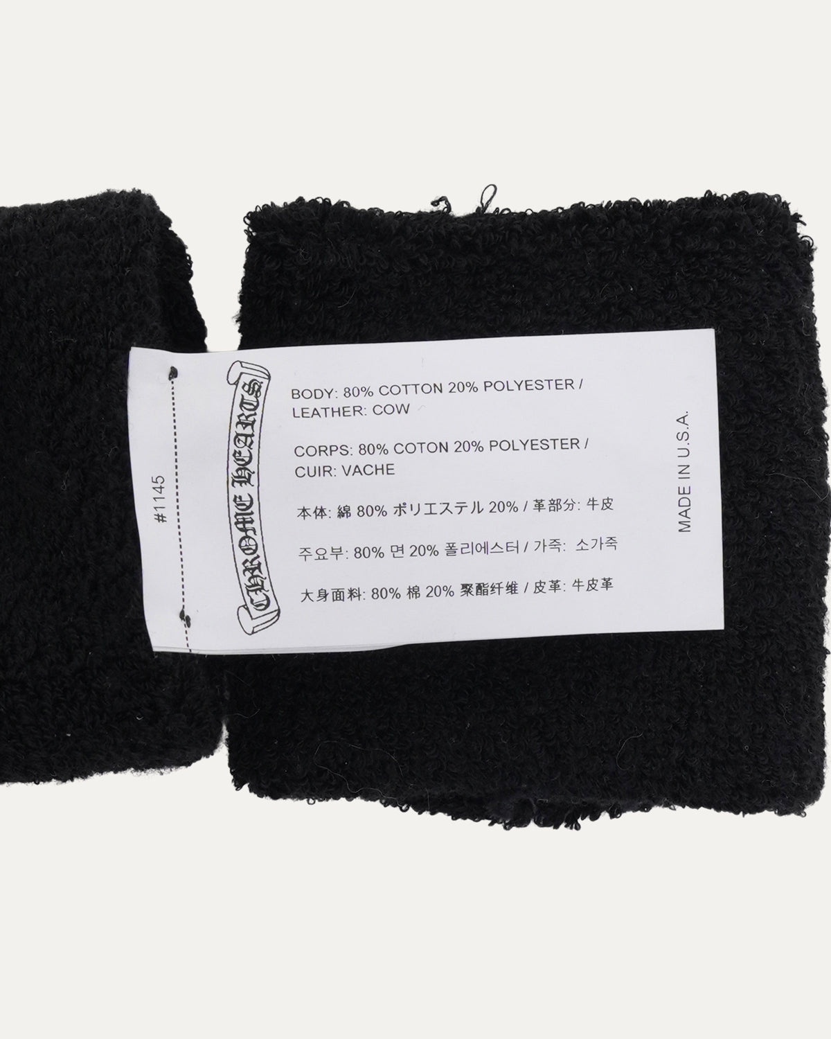 Patent Leather Cross Patch Wrist Sweatbands
