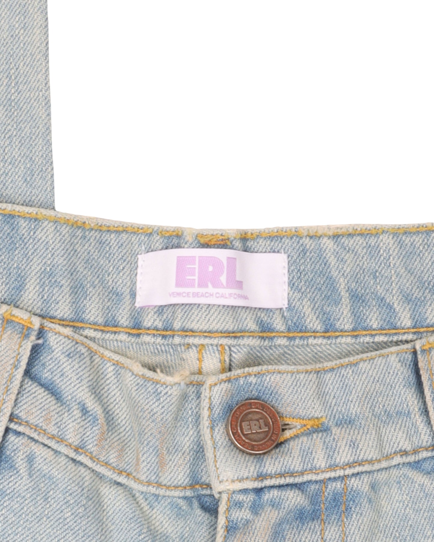 Light Wash Raw Hem Wide Leg Jeans