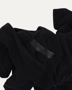 Cross Patch Cashmere Hooded Sweater