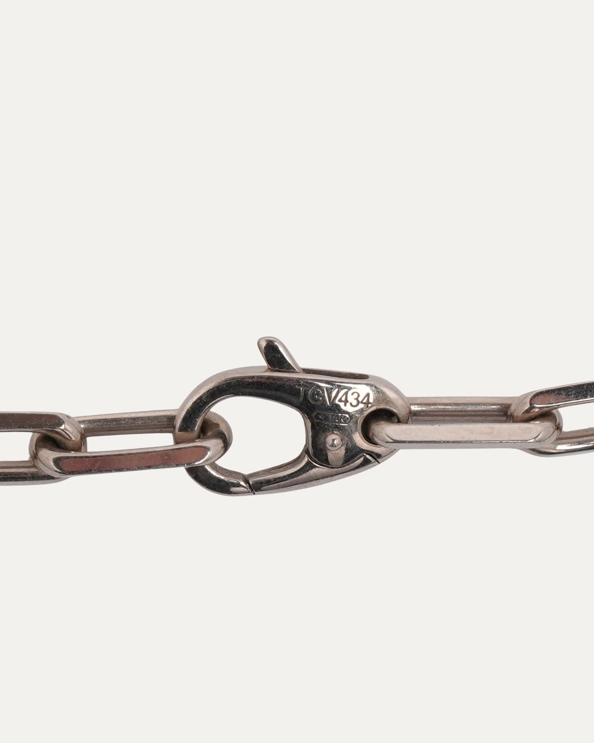 Medium White Gold Santos de Cartier Necklace