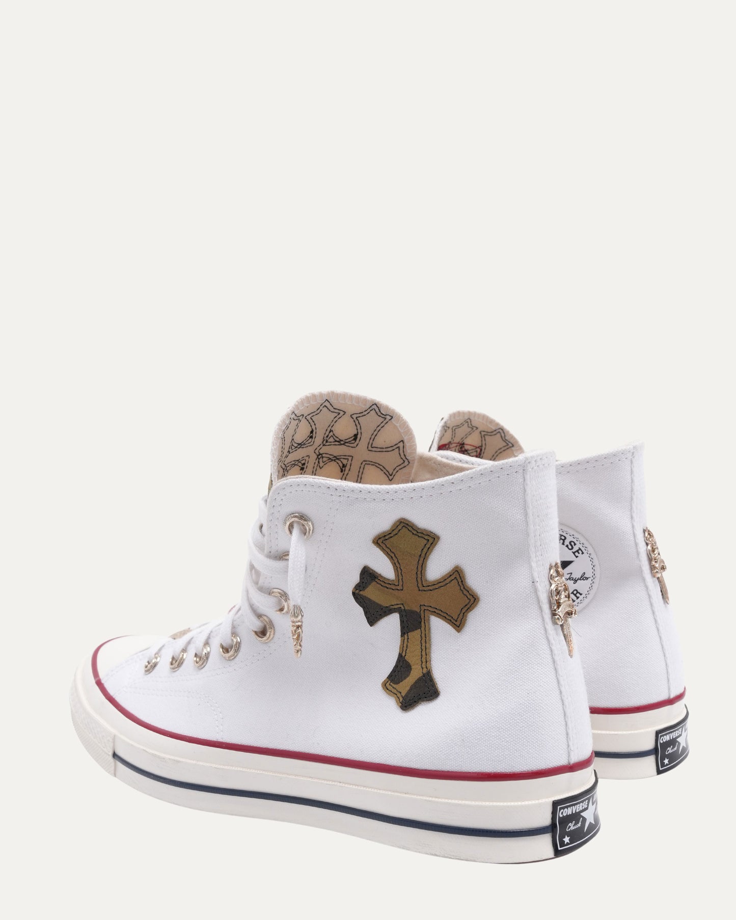 Cross Patch Converse Chuck Taylor Sneakers