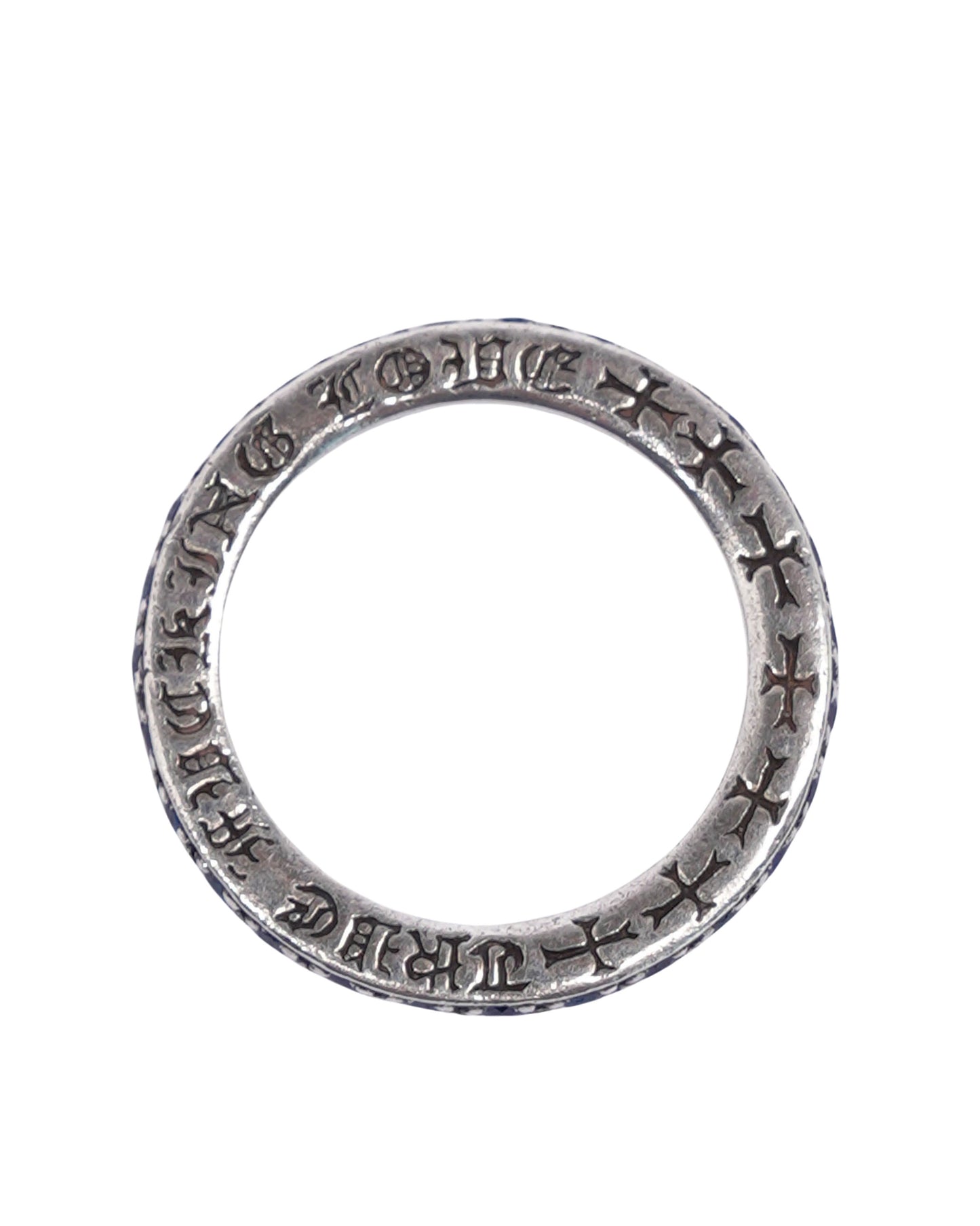 Silver & Blue Sapphire Band Ring