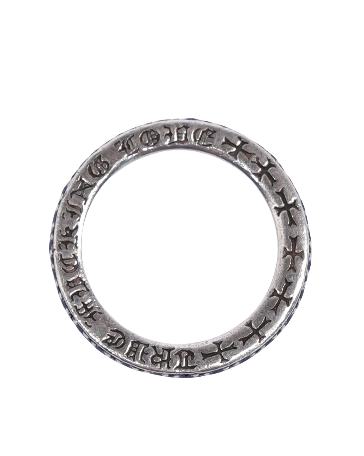 Silver & Blue Sapphire Band Ring