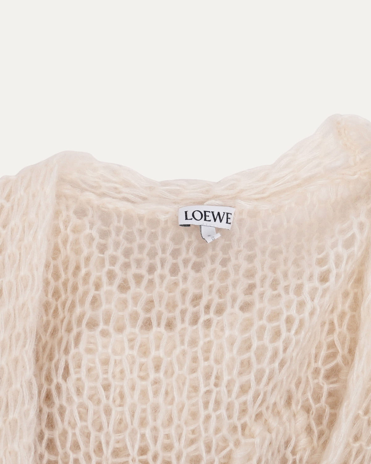 Mohair Blend Anagram Cardigan