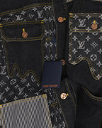 Nigo Monogram Crazy Denim Workwear Jacket