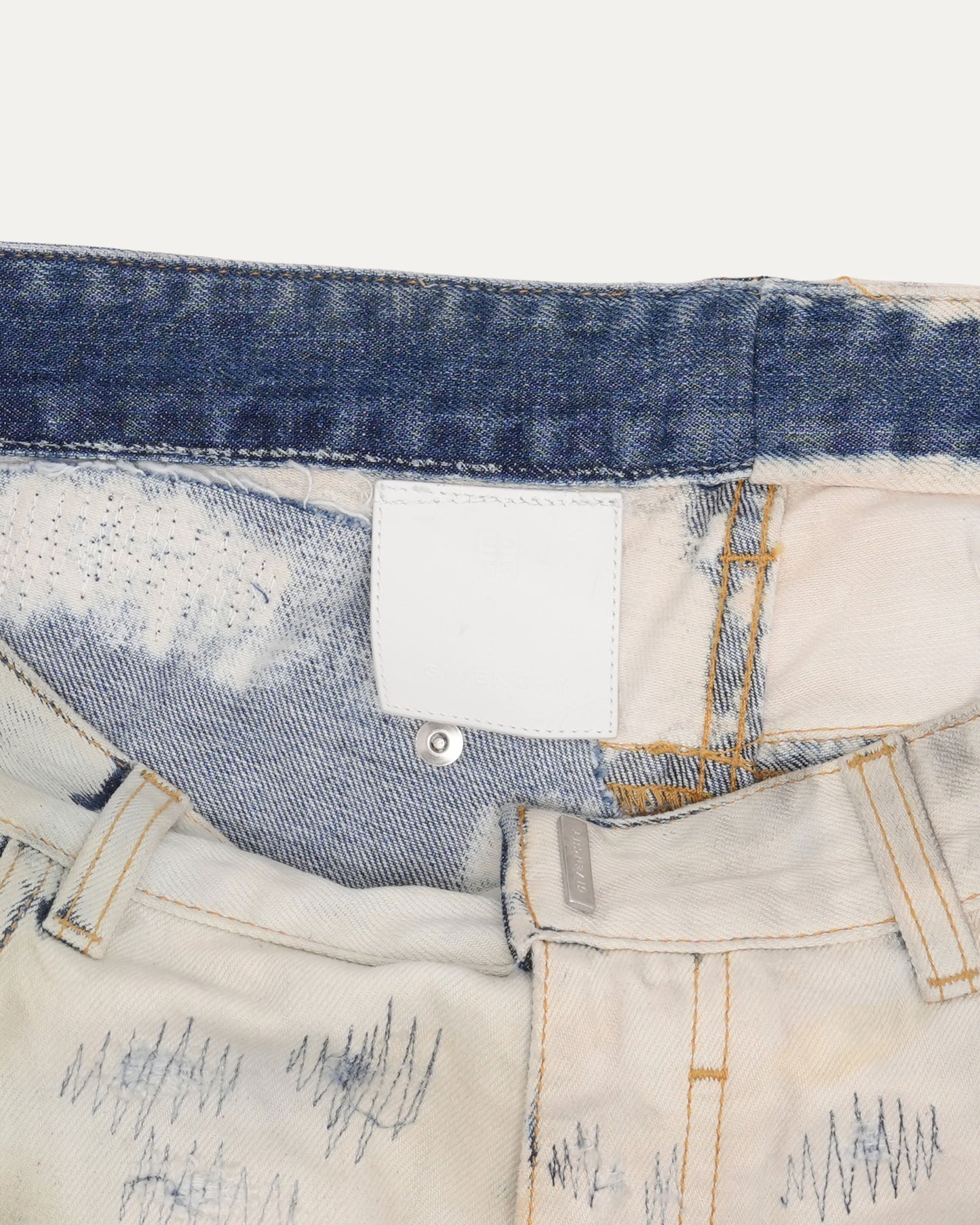 Gradient Repaired Jeans