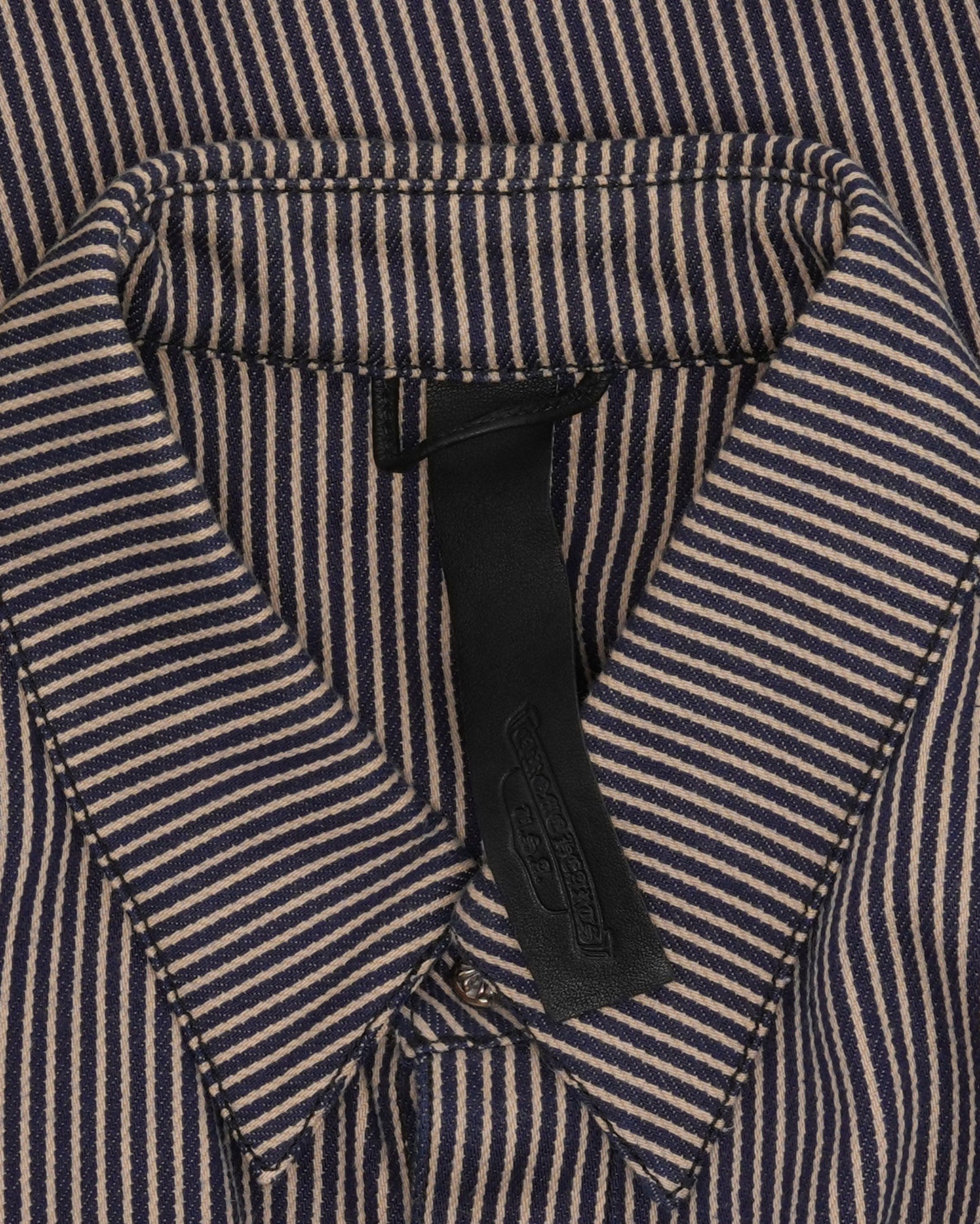 Hickory Stripe Cross Patch Chore Coat