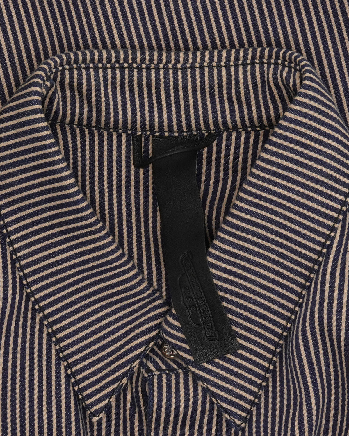Hickory Stripe Cross Patch Chore Coat